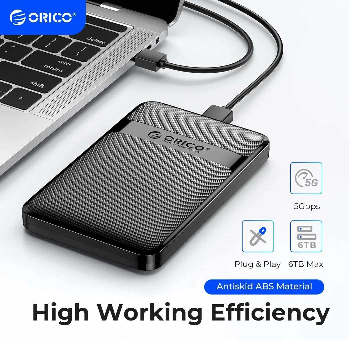 2.5" SATA to USB 3.0/Type-C Hard Drive Enclosure