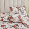 Floral Bed Skirt with Matching Pillowcases Set