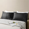 Luxurious Satin Stripe Pillowcase with Envelope Closure