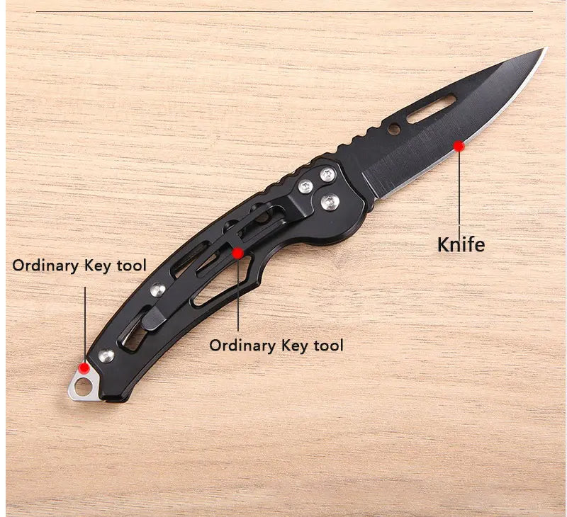 Compact Stainless Steel Folding Knife for Outdoor Adventures