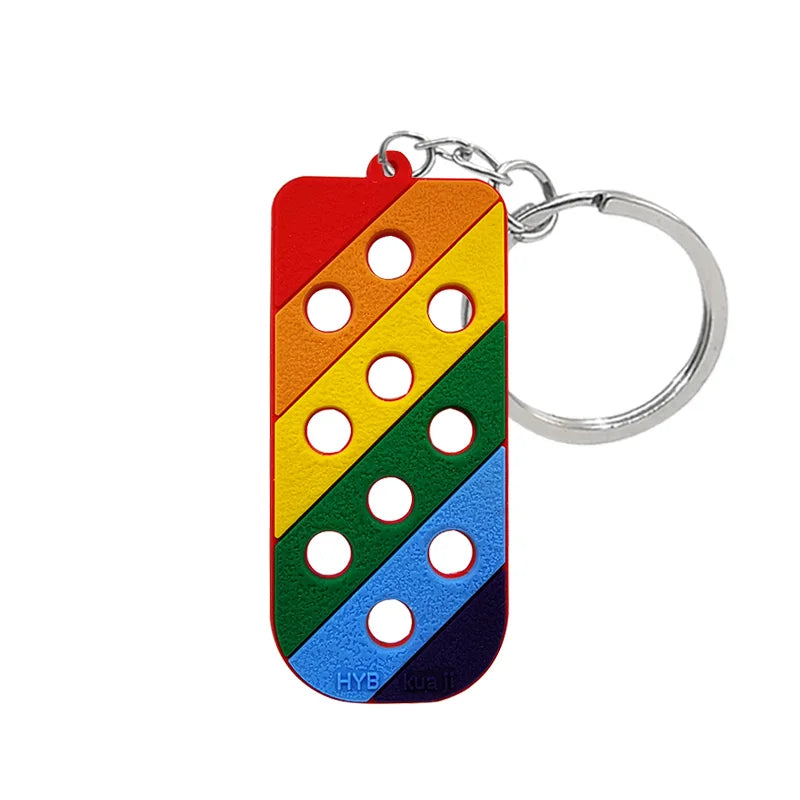 Silicone Shoe Charm Holder Keychain Board