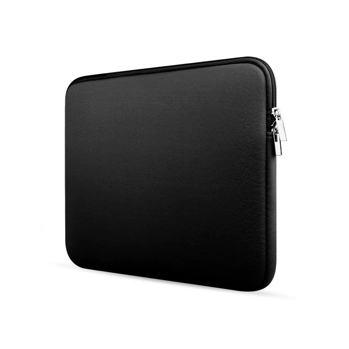 Black universal laptop sleeve with a zipper closure.