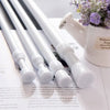 Adjustable Telescopic Curtain Rod with Spring-Loaded Ends