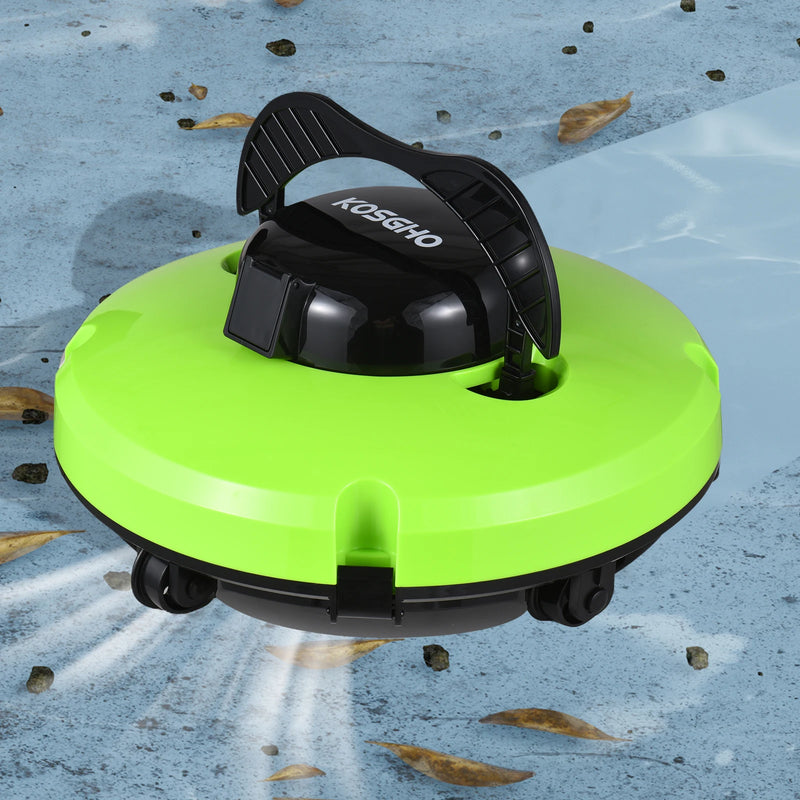 Cordless Robotic Pool Cleaner with Dual Motors