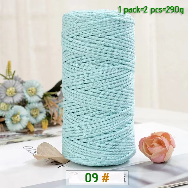 100% Cotton Hollow Yarn for Knitting & Crochet