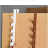 5-Hook Over-the-Door Coat Hanger for Closet & Cabinet Storage