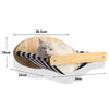 Wall-Mounted Wooden Cat Climbing Shelf with Sisal Scratching Post