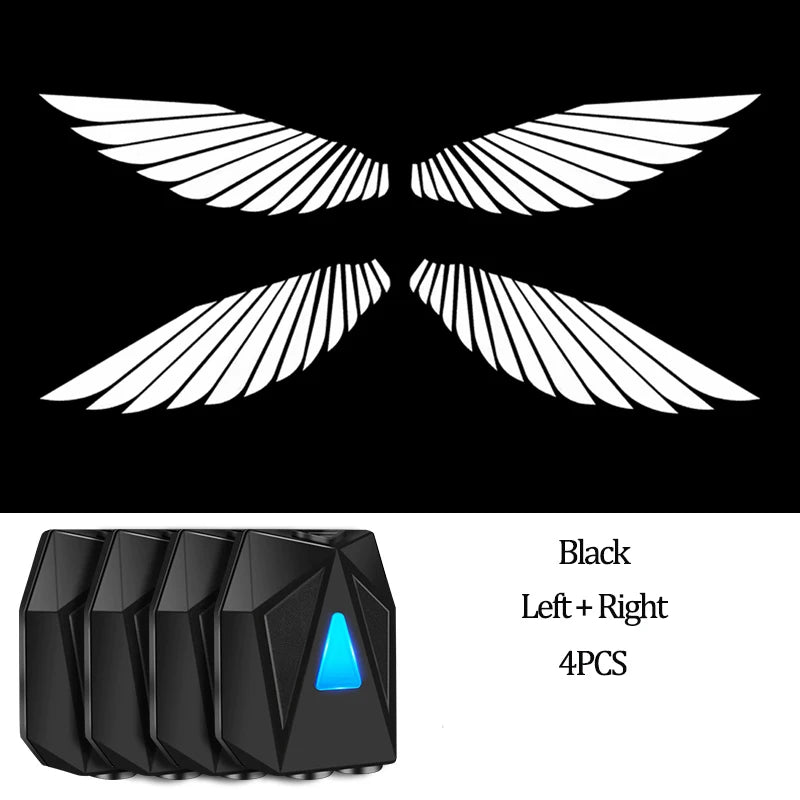 Wireless LED Angel Wings Car Door Projection Light