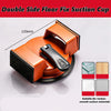 An orange double-sided floor fix suction cup tool with a black handle and rubber base.