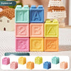 Soft Rubber Building Blocks Set for Babies – Safe, Chewable, and Educational Sensory Toy