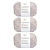 Natural Cotton Raffia Yarn – 3 Ball Set for Crochet, Knitting & Crafting