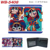 PU Leather Bifold Card Holder Wallet with Cartoon Print