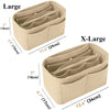 Felt Purse Organizer Insert with Zipper Compartment