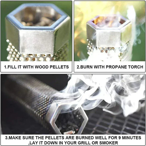 Stainless Steel Pellet Smoker Tube for BBQ