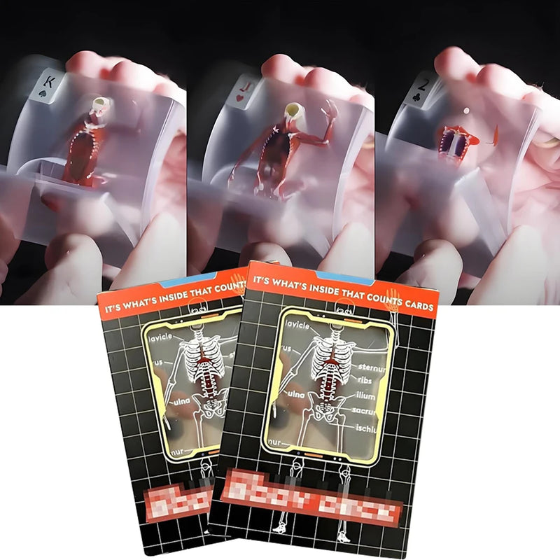 Transparent Anatomy Playing Cards