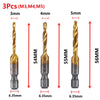 Metric Thread Tap Set - Titanium Coated HSS Drill Bits