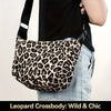 Leopard Print Nylon Crossbody Bag