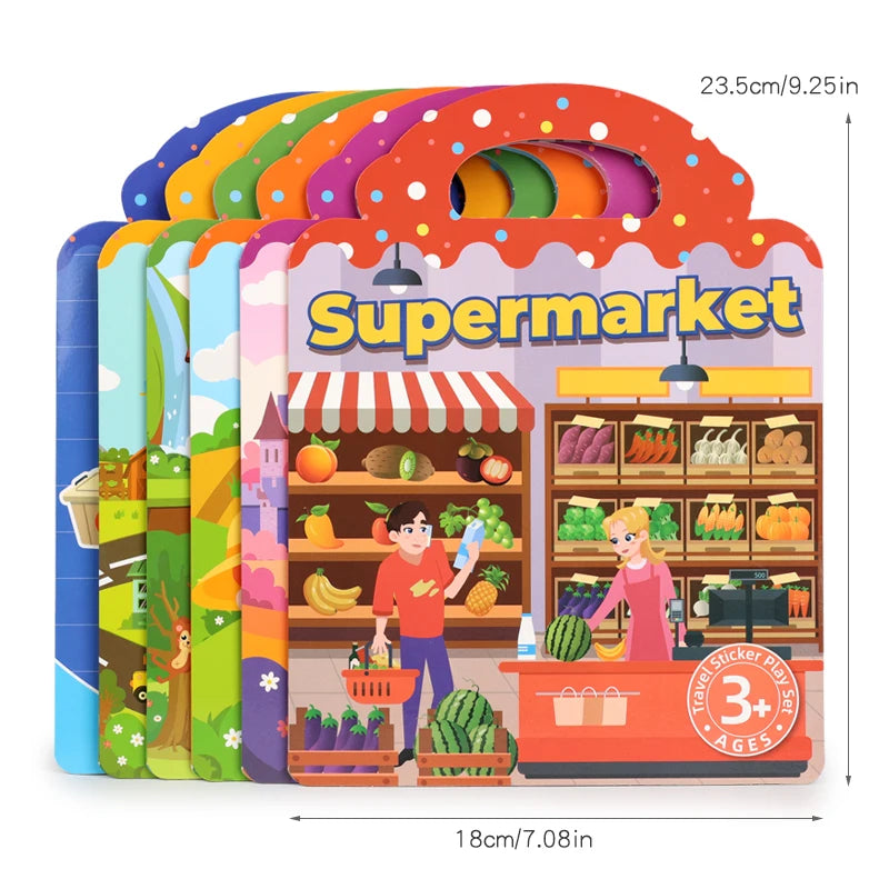 Reusable Jelly Sticker Book for Kids