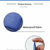 A set of interchangeable circular knitting needles and a waterproof fabric storage case.