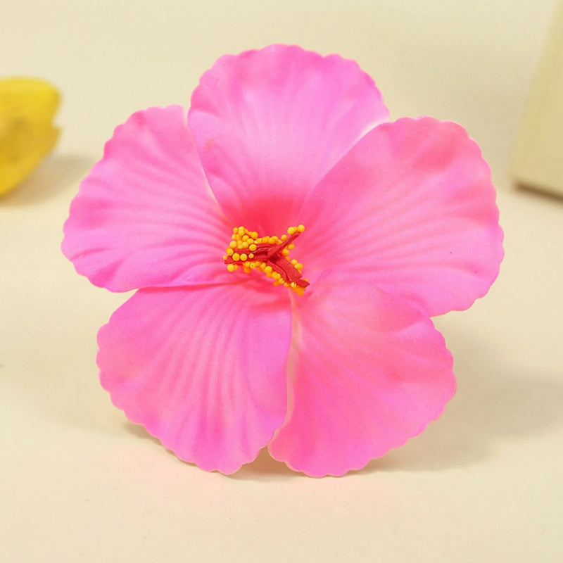 Tropical Hibiscus Flower Hair Clips