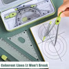 7-Piece Geometry Set with Compass and Ruler
