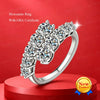 S925 Sterling Silver Moissanite Stackable Ring