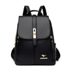 Vintage Leather Women's Backpack with Spacious Interior