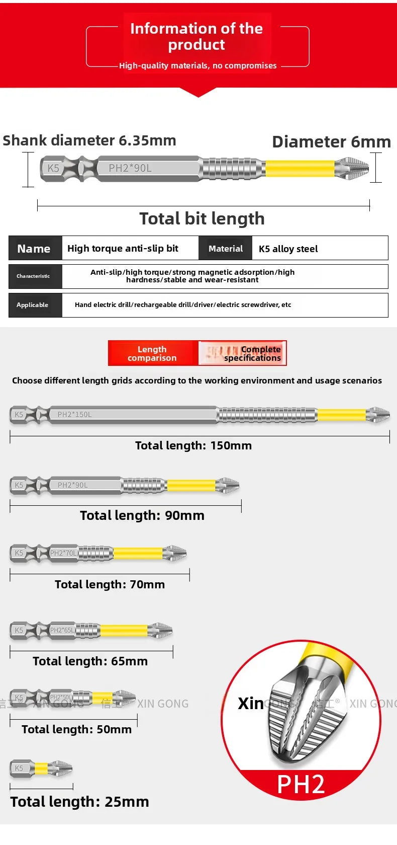 High-Torque Magnetic Screwdriver Set with Non-Slip Grip
