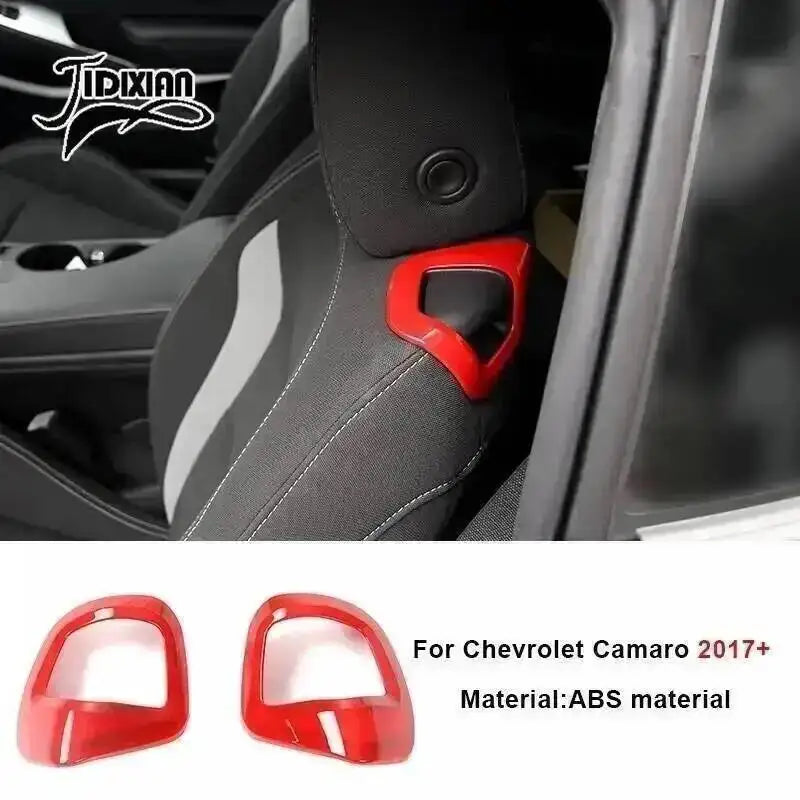 Red ABS material trim kit for Chevrolet Camaro interior and exterior components