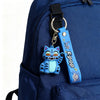 Anime Demon Hunters Girls Keychain Set with Tiger Charm