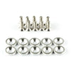 Aluminum Concave Fender Washer Screw Kit (10-Pack) for Automotive Use