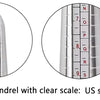 Metal Ring Sizer Mandrel with Stainless Steel Gauge Set