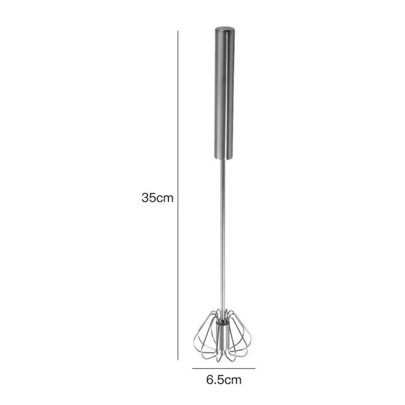Stainless Steel Manual Rotary Whisk