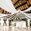 Sheer Chiffon Ceiling Drapes for Weddings & Events