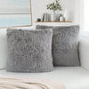 Luxury Faux Fur Throw Pillow Covers (Set of 2)