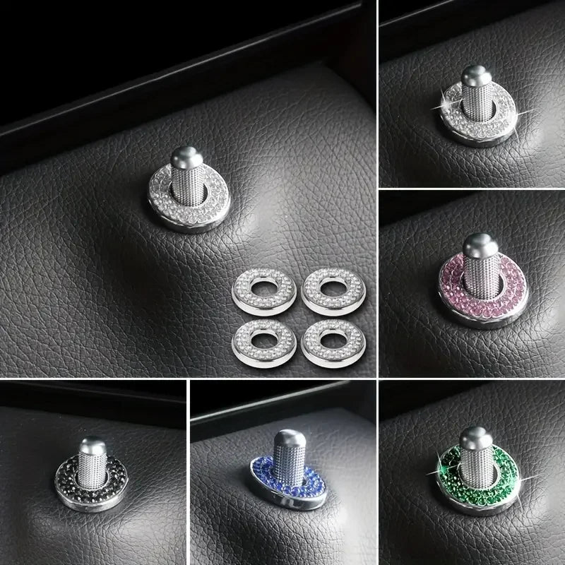 Crystal Car Door Lock Pin Covers for Mercedes-Benz