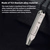 Titanium Alloy Mini Screwdriver with Magnetic Double-Ended Bits