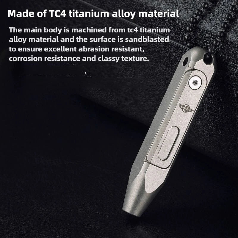Titanium Alloy Mini Screwdriver with Magnetic Double-Ended Bits