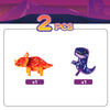 Magnetic Dinosaur Volcano Building Blocks Set