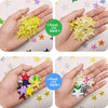20-Piece Star Embroidery Patches with Iron-On Adhesive