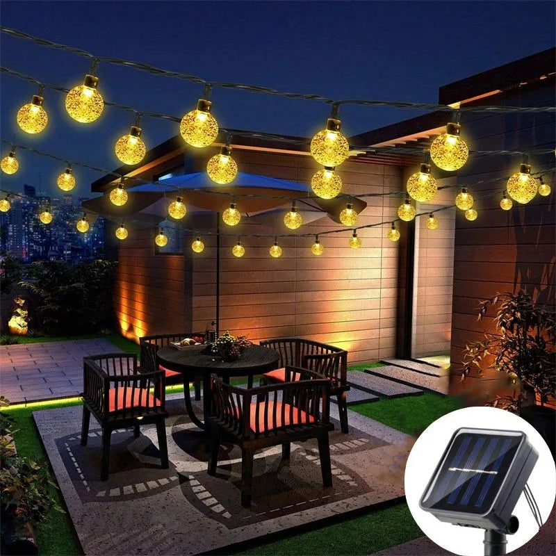 Solar LED Lichterkette für Garten