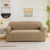 Jacquard Leaf Pattern Stretch Sofa Cover with Non-Slip Backing