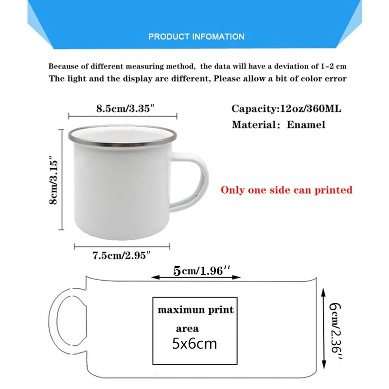 French-Style Enamel Camping Mug