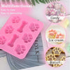Pet Paw Print Silicone Mold Set for Baking and Treats