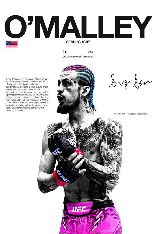 Martial Arts Legend Canvas Wall Art – Inspirational MMA Fighter Poster for Gym & Home