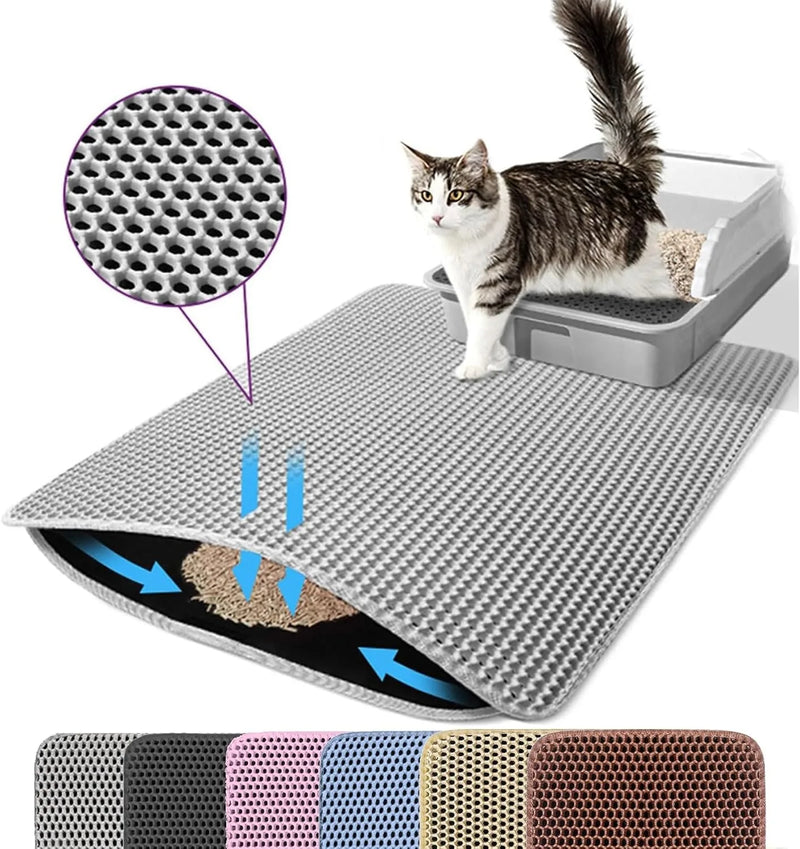 Double-Layer Cat Litter Trapping Mat