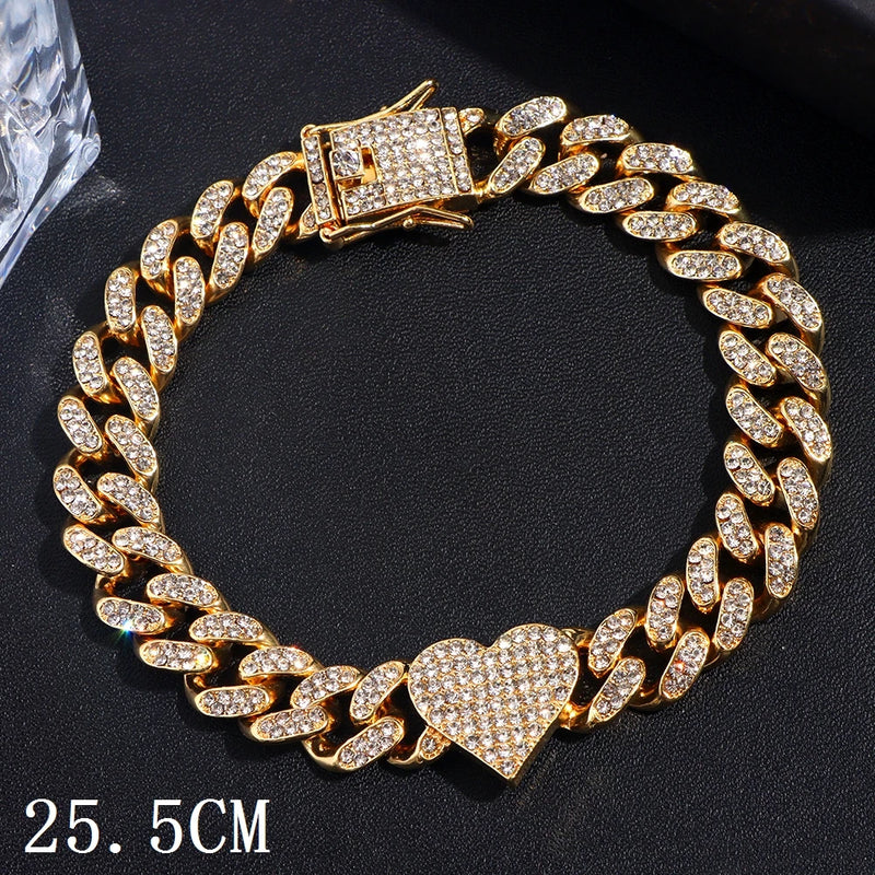 Iced-Out Cuban Link Anklet