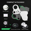 A compact and foldable dual LED light loupe with a manual key and elegant packaging.