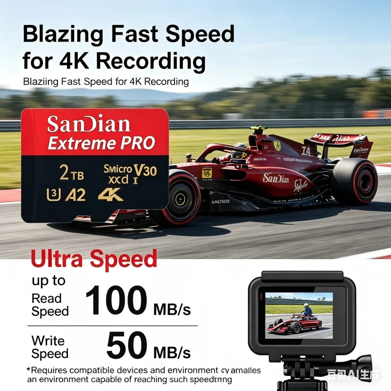 High-Speed TF/SD Memory Card for Phones, Tablets & Cameras