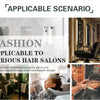 A fashionable hairdressing apron used in various hair salons and barbershops.